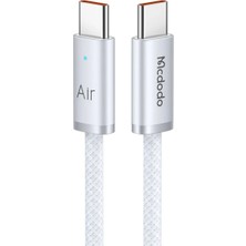 Mcdodo CA-7083 USB-C to USB-C 240W Ultra Hızlı Şarj Kablosu 1.8m Beyaz