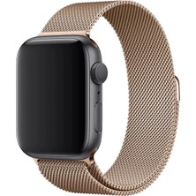 Psgt Apple  Watch Uyumlu ( 38/40/41MM) ve SERI10 ve 11(42MM) Paslanmaz Hasır Örgü Metal Milano