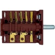 FullYedek Naturel Nt 707 Sy-By Ankastre Fırın Anahtarı , 6+Off Konum Komitatör Şalter 6 Konum