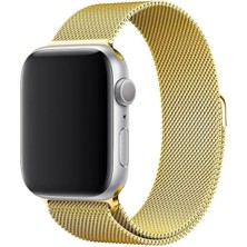 Psgt Apple  Watch Uyumlu ( 38/40/41MM) ve SERI10 ve 11(42MM) Paslanmaz Hasır Örgü Metal Milano