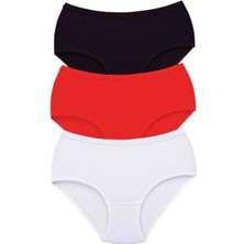 İlk El Grup Ieg™ 3 Adet Tutku Kadın Yüksek Bel Bato Kalın Lastik Külot S3