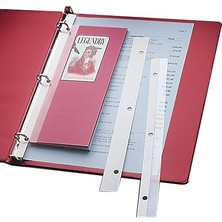 C-Line Kendinden Yapışkanlı Bağlantı Şeritleri, 3 Delikli, 11" x 1", 200 Adetlik Kutu (64713)