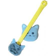 Kedi Tasarımlı Ergonomik Tuvalet Fırçası