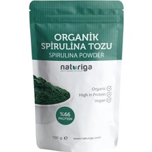 Naturiga Organik Spirulina Tozu 100 Gr Yüksek Protein İçeriği ve B12 Vitamini Kaynağı