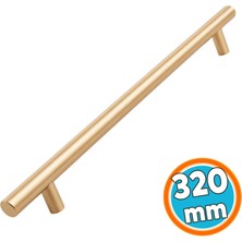 Nzb Soft Altın Metal Mobilya Mutfak Dolap Çekmece Dolabı Kulbu Kulpu Kulpları (1 Adet) 320MM