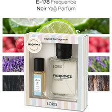 Loris E-178 Erkek Parfüm 50 ml ve Noir Yağ Parfüm 8 ml | Özel Kutulu