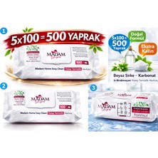 Madam Yüzey Temizleme Havlusu Beyaz Sabun-Karbonat  Doğal Formül Beyaz Sabun  Kokulu  5X100