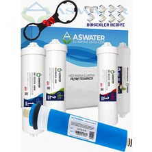 As Water Ihlas Aura Cebilon Silver Plus ve Tüm Kapalı Kasalar ile Uyumlu Elite Filtre Seti Vontron Membranlı