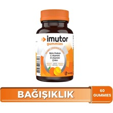 İmutor Gummies 60 Çiğnenebilir Form – Aile Boyu Kullanım - Beta Glukan, C, D Vitamini, Çinko - Bağışıklık