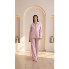 Divinus Ayıcık Desenli Pembe Kadın Pijama Takımı