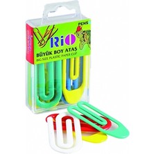 Rio Büyük Boy Plastik Ataş 10 Adet Renkli Plastik Ataç Seti Çeşitli Ölçülerle