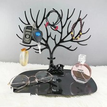 İlk El Grup Ieg™ Siyah Geyik Mücevher Organizeri - Geyik Şeklinde Yüzük Küpe Kolye Düzenleyici