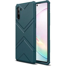 Cepustik Telefon Aksesuarları Galaxy Note 10 Kılıf Köşeleri Airbagli Parmak Izi Yapmayan Hank Silikon Kılıf