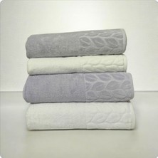 Nurpak Hazal %100 Pamuk Kutulu 2 Adet 50X90 Ve2 Adet 90X150 Banyo Seti