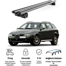 Today Auto Pençe Alfa Romeo 156 Crosswagon (T932)(2004-2007) Uyumlu Gri Ara Atkı Port Bagaj Tavan Barı