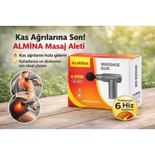 Kama Star Fascıal Gun Masaj Tabancası Sporcu Masaj Aleti 4 Başlıklı Kas Rahatlatıcı