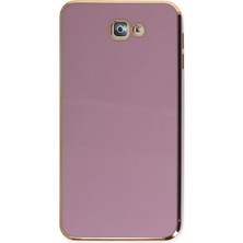 İlk El Grup  Samsung Galaxy J7 Prime Kılıf Volet Silikon - Mor