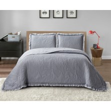 Venedik Çift Kişilik Yatak Örtüsü - Antrasit