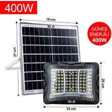 Dls 400W Güneş Enerjili Solar LED Projektör Harici Solar Panelli, 5 Metre Kablolu 502-400