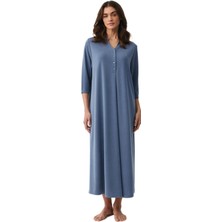Penye Mood Kadın Indigo Elbise 9919
