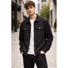 Erkek Yakalı Regular Gabardin Ceket