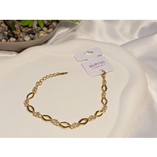 Xuping Jewelry Euro Aksesuar Xuping Vıp Seri Baklava Dilimi Zirkon Taşlı Bileklik
