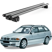 Today Auto Pençe Bmw 3 Series Touring (E46)(1999-2005) Uyumlu Gri Ara Atkı Port Bagaj Tavan Barı