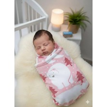 bebexy Kutup Ayılı  Velboa Battaniye Pembe