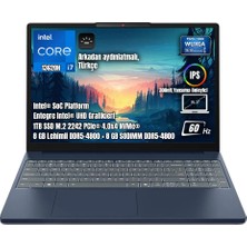 Lenovo Ideapad Slim 3 15IRH10 83K10061TR I7-13620H 16gb Ddr5 1tb SSD Wuxga 15.3" IPS 60Hz Freedos Taşınabilir Bilgisayar