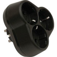 Viko Topraklı plus modeli Üçlü Siyah Fiş Priz Yonca