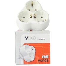 Viko Yonca  Üçlü Topraklı Fiş Priz