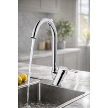 Sardıcı Mutfak Bataryası 360 Derece Oynar Başlıklı Eviye Bataryası  Mutfak Musluğu