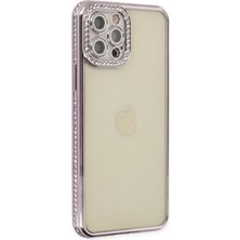 İlk El Grup  Iphone 12 Pro Kılıf Joke Taşlı Silikon - Mor