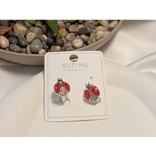 Euro Aksesuar Uğur Böceği Detaylı Xuping Jewelry Çocuk Küpe