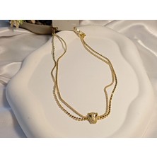 14 Ayar Altın Kaplama Safir Gözlü Panter Kolye – Euro Aksesuar