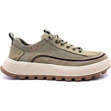 Guja 26Y514 Erkek Paraşüt Kumaş Sneaker Günlük Ayakkabı Haki