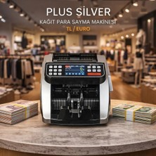 Dbpos Plus Silver Tl Euro Kağıt Para Sayma Makinesi Gri Siyah