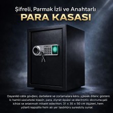 Dbpos Para Kasası Şifreli,parmak Izi,anahtarlı / 31 x 35 x 50 cm