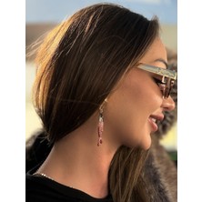 Balık Sallantılı Çelik Zra Model Küpe Uzunluk 7cm