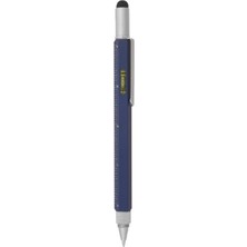 Promopanya Kişiye Özel-isme Özel Siyah Metal Su Terazili Mimar / Mühendis Tükenmez Kalem Touchpen isim Yazılabilir-kişiselleştirilebilir