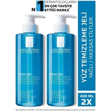 Yağlı Akneye Eğilim Gösteren Ciltlere Effaclar Temizleme Jeli 2 x 400 Ml,,set,,