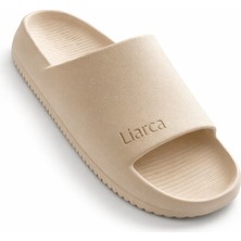 Liarca Erkek/kadın Bej Eva Terlik – Hafif, Kaymaz Taban, Günlük Rahat Terlik