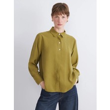 LC Waikiki Yeşil Modal Karışımlı Kadın Gömlek