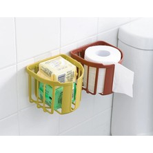 Luz&Pos Yapışkanlı Çok Fonksiyonlu Banyo Organizeri Beyaz