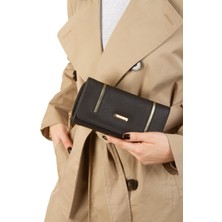 Newish Kadın Vegan Deri Telefon Bölmeli Cüzdan ve Kartlık - NEW394