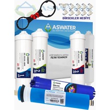 As Water Ihlas Aura Uyumlu Su Arıtma Cihazı Filtresi 6'lı Elite Filtre Seti Vontron Membran