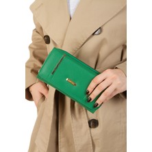 Newish Kadın Vegan Deri Telefon Bölmeli Cüzdan ve Kartlık - NEW394