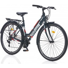 Corelli Byme 28 Jant Gri Kırmızı Beyaz Şehir Bisikleti