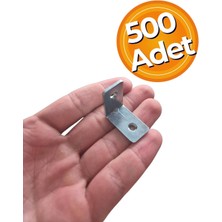 Hobidabi 16X25X25 mm Koli Demir Gönye Köşebent - Mobilya Dolap Raf Masa Çekmece Köşe Sabitleme Birleştirme