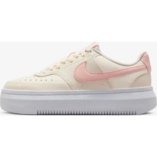 Nike Court Vision Alta Leather Womens  Sneaker Hakiki Deri Kadın Günlük Spor Ayakkabı Krem